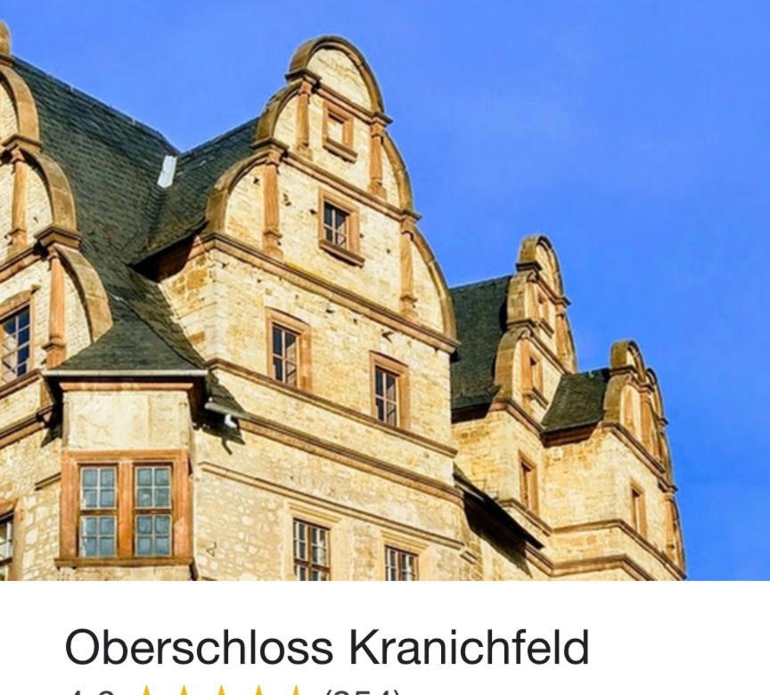 Delux Ferienwohnung Kunstgalerie Und Ilmradweg Kranichfeld 외부 사진