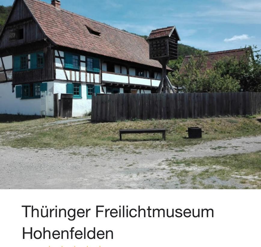 Delux Ferienwohnung Kunstgalerie Und Ilmradweg Kranichfeld 외부 사진